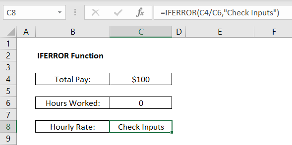 IFERROR Data Set